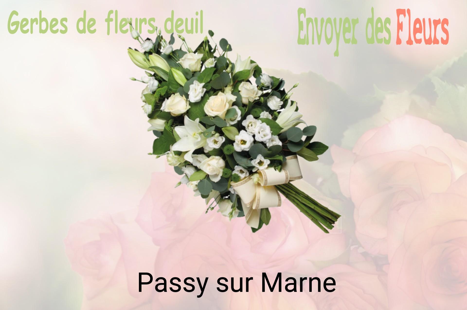 Gerbe de fleurs de deuil livrée à Passy-sur-Marne